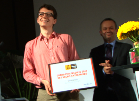 Benjamin Duprays, lauréat 2013 du Grand Prix Médicis des micro-entreprises